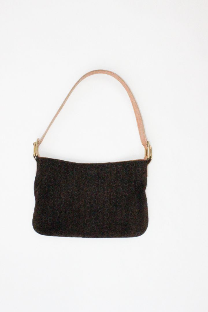 VINTAGE, CELINE, MACADAM SUEDE BAG