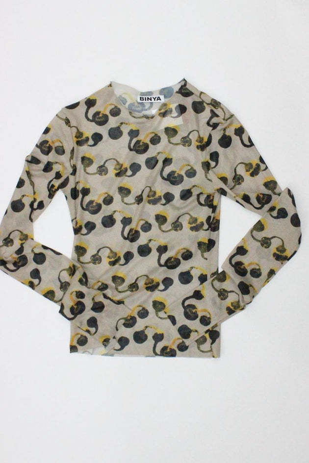 BINYA — Mesh Blouse, XXS