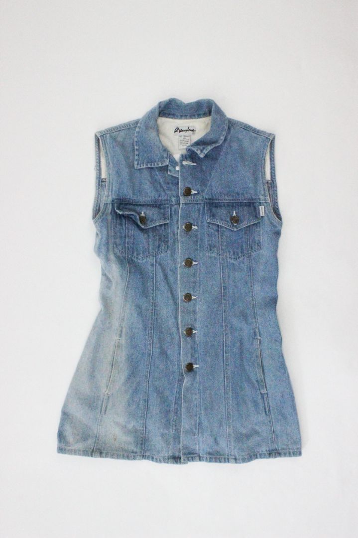 VINTAGE, CHERRY LANE, DENIM DRESS, S