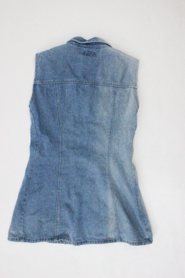 VINTAGE, CHERRY LANE, DENIM DRESS, S
