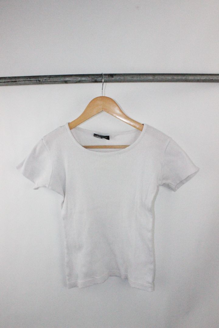 SS TEE, GLASSONS, WHITE, 10