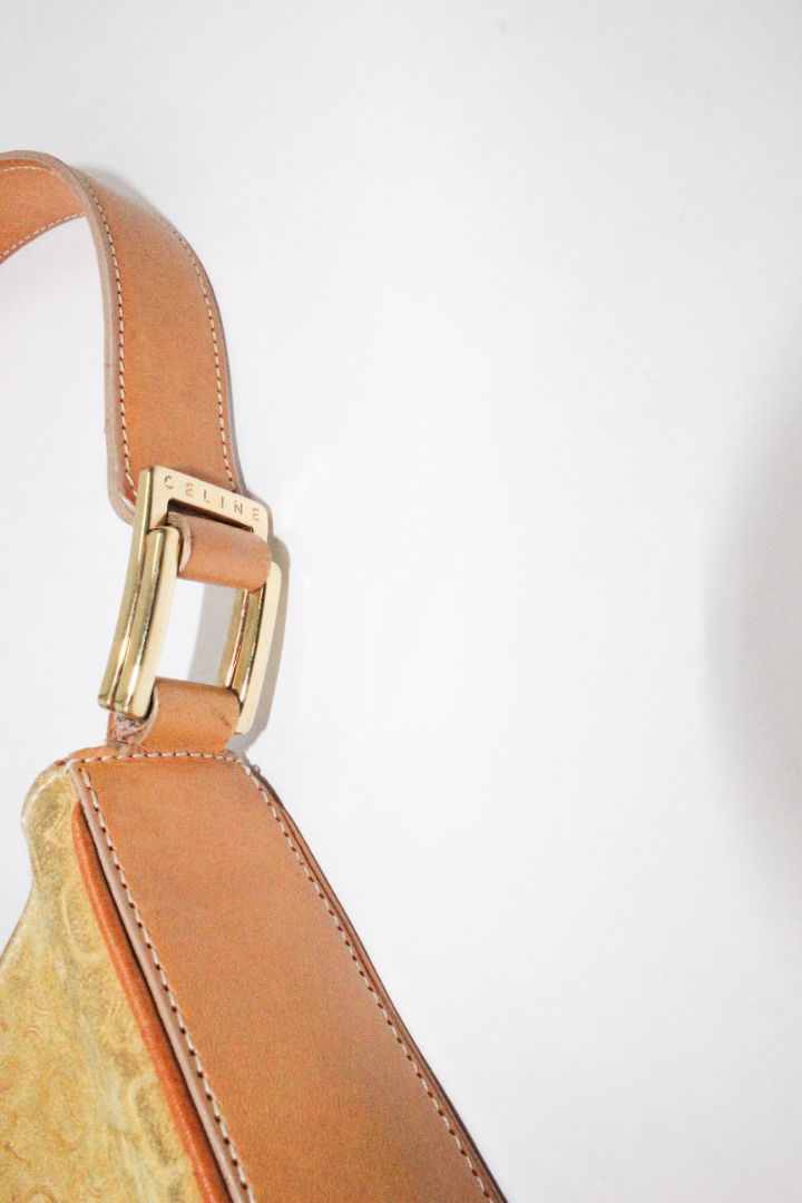 VINTAGE, CELINE, MACADAM SUEDE BAG