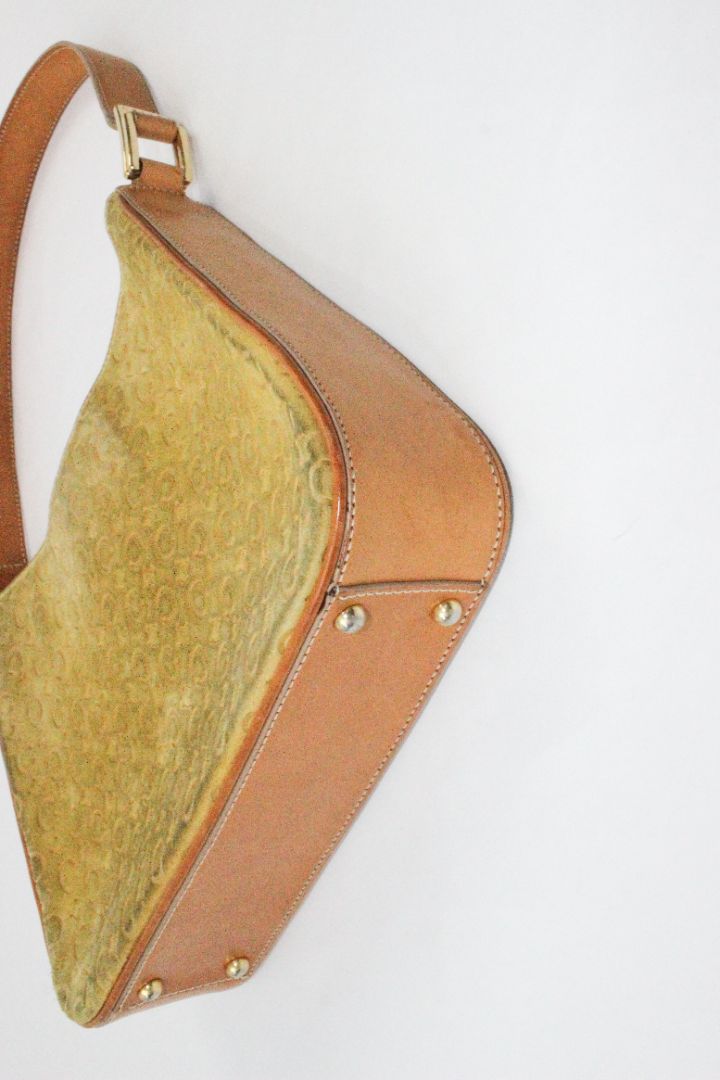 VINTAGE, CELINE, MACADAM SUEDE BAG