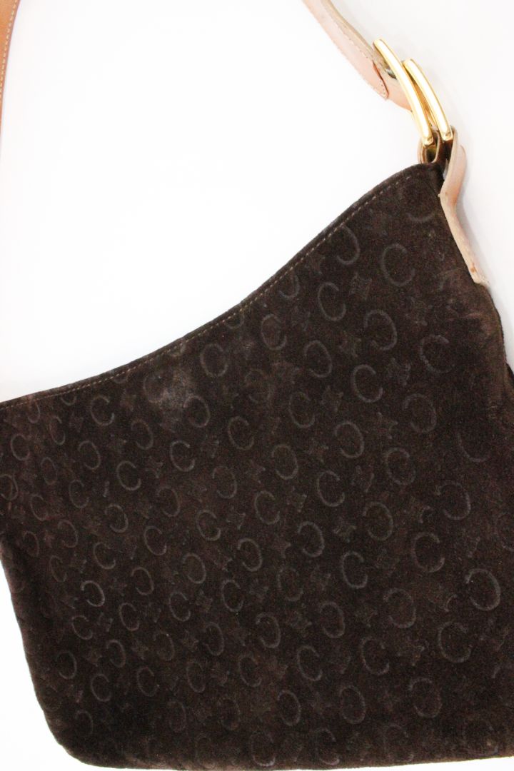 VINTAGE, CELINE, MACADAM SUEDE BAG