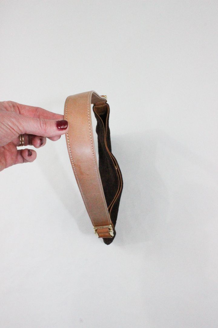 VINTAGE, CELINE, MACADAM SUEDE BAG