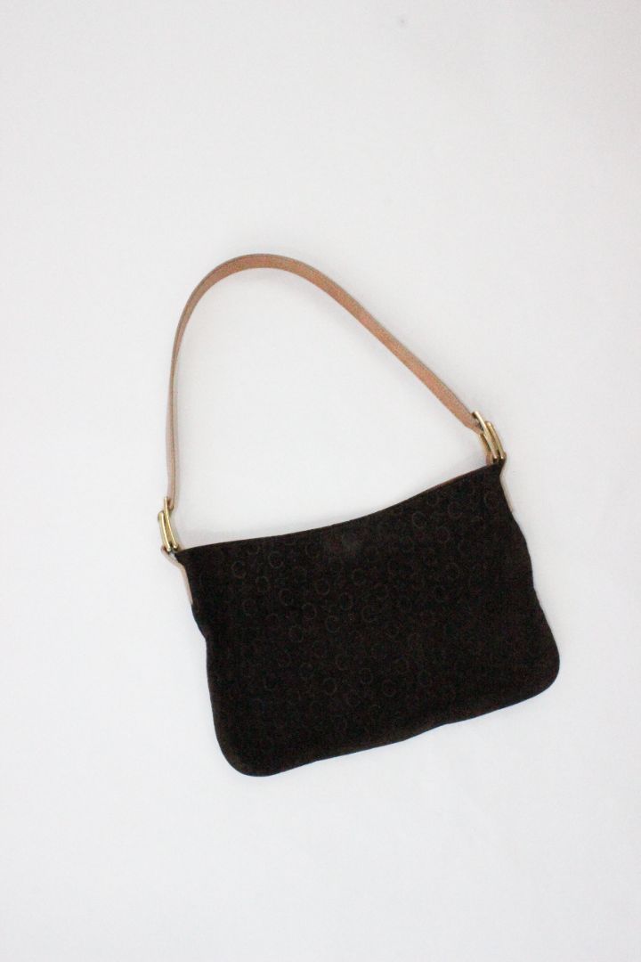 VINTAGE, CELINE, MACADAM SUEDE BAG