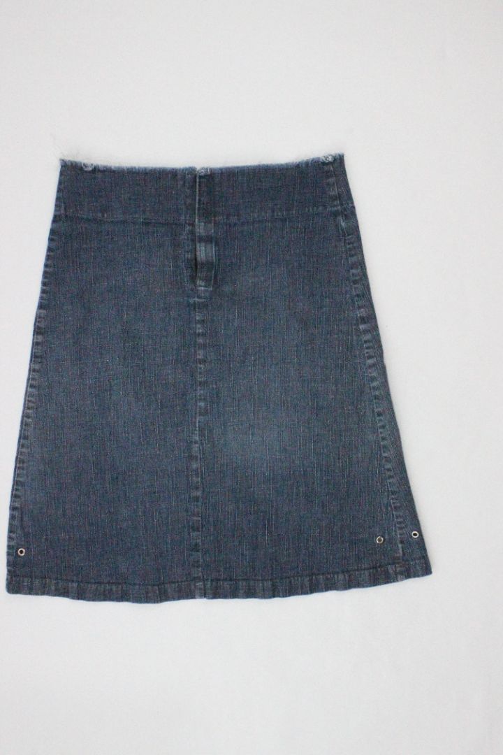 VINTAGE, MINI SKIRT, SISSY, BLUE DENIM, 10, MINI SKIRT