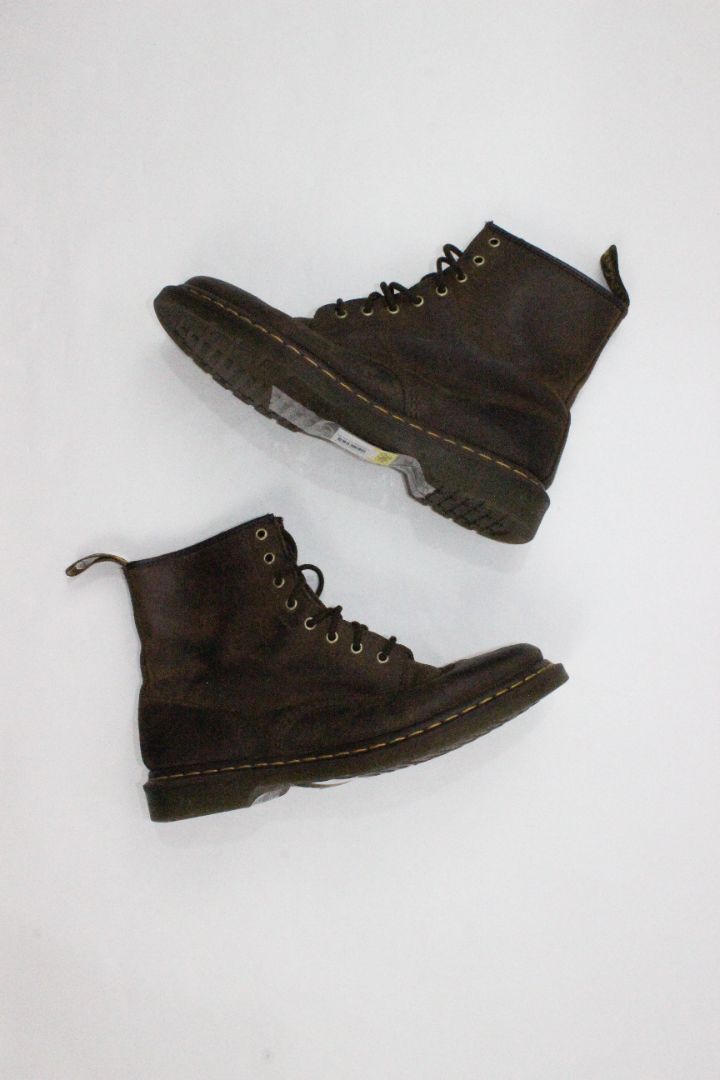 BOOTS, DR MARTEN, BROWN, 46
