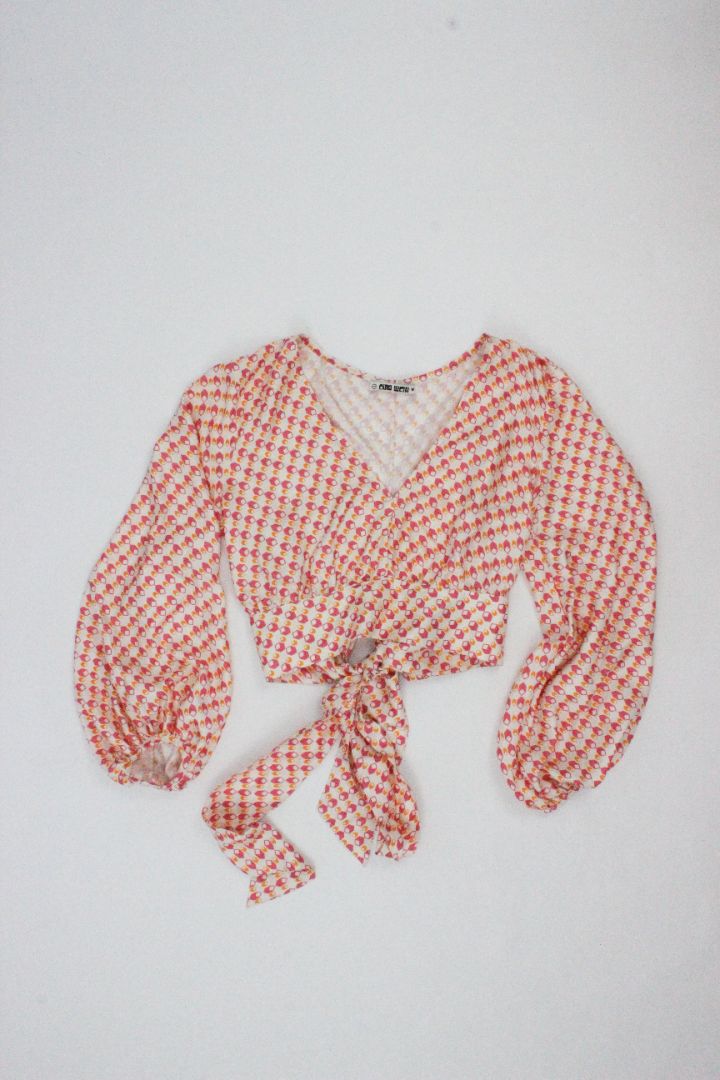 BLOUSE, CIAO LUCIA, PEACH/ORANGE, M