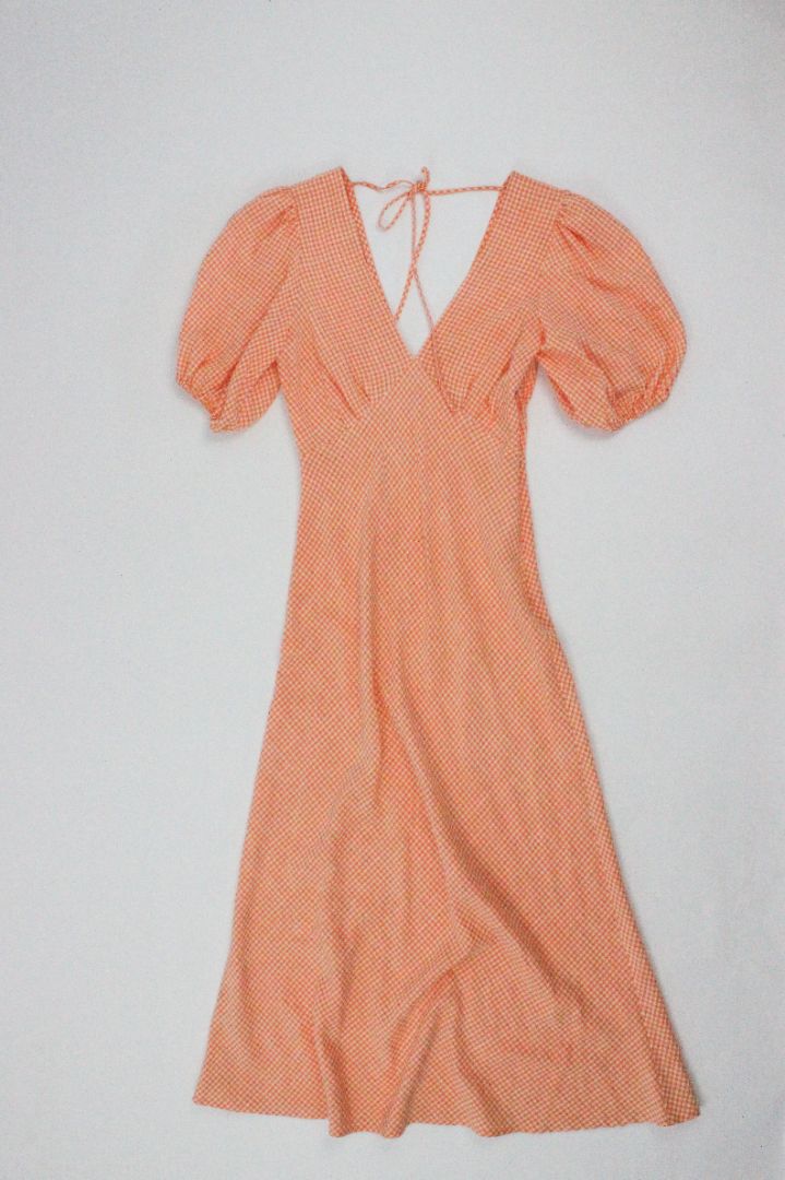 'UMA' MIDI DRESS, RUBY, 6