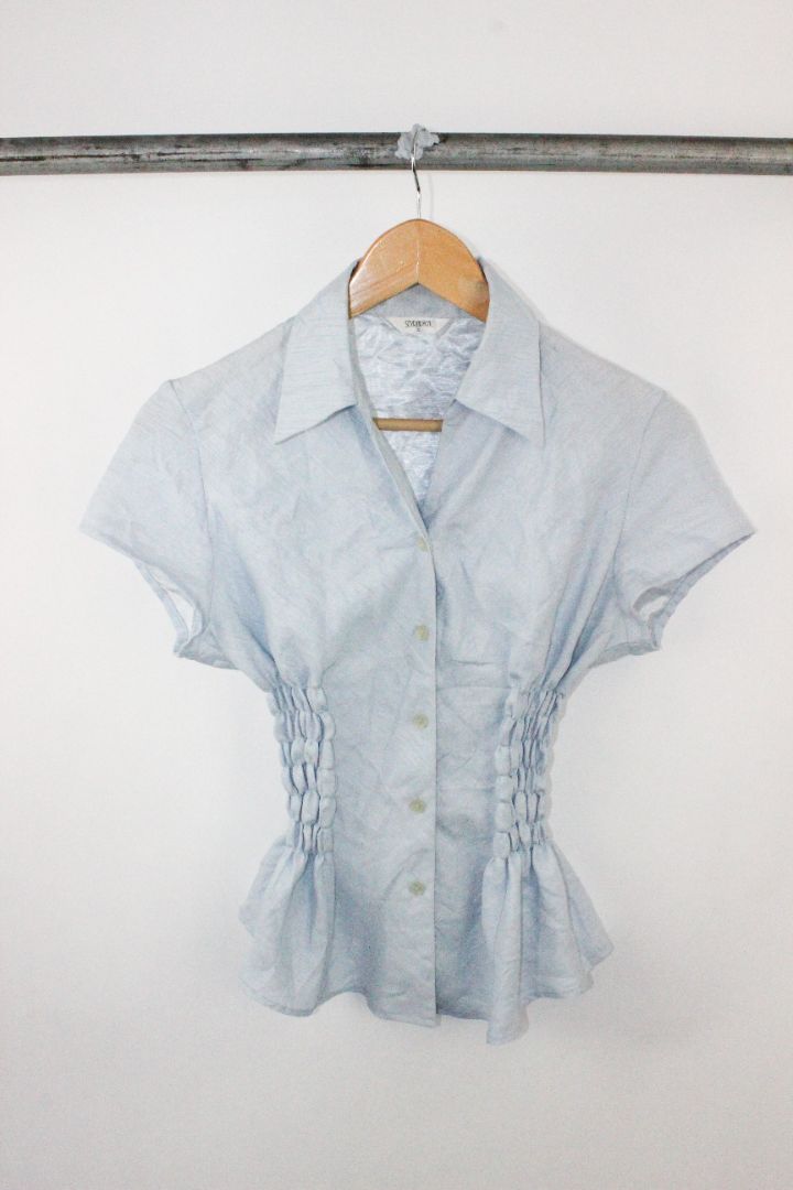 BLOUSE, WORKED, S