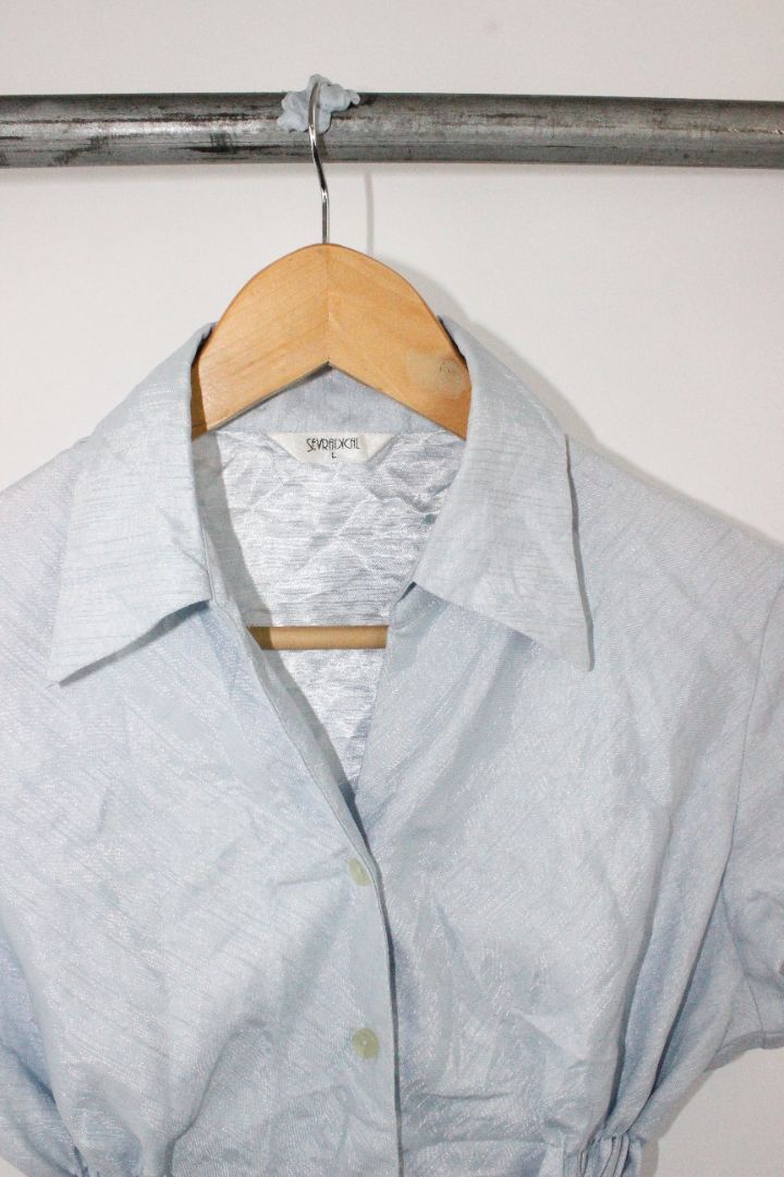 BLOUSE, WORKED, S