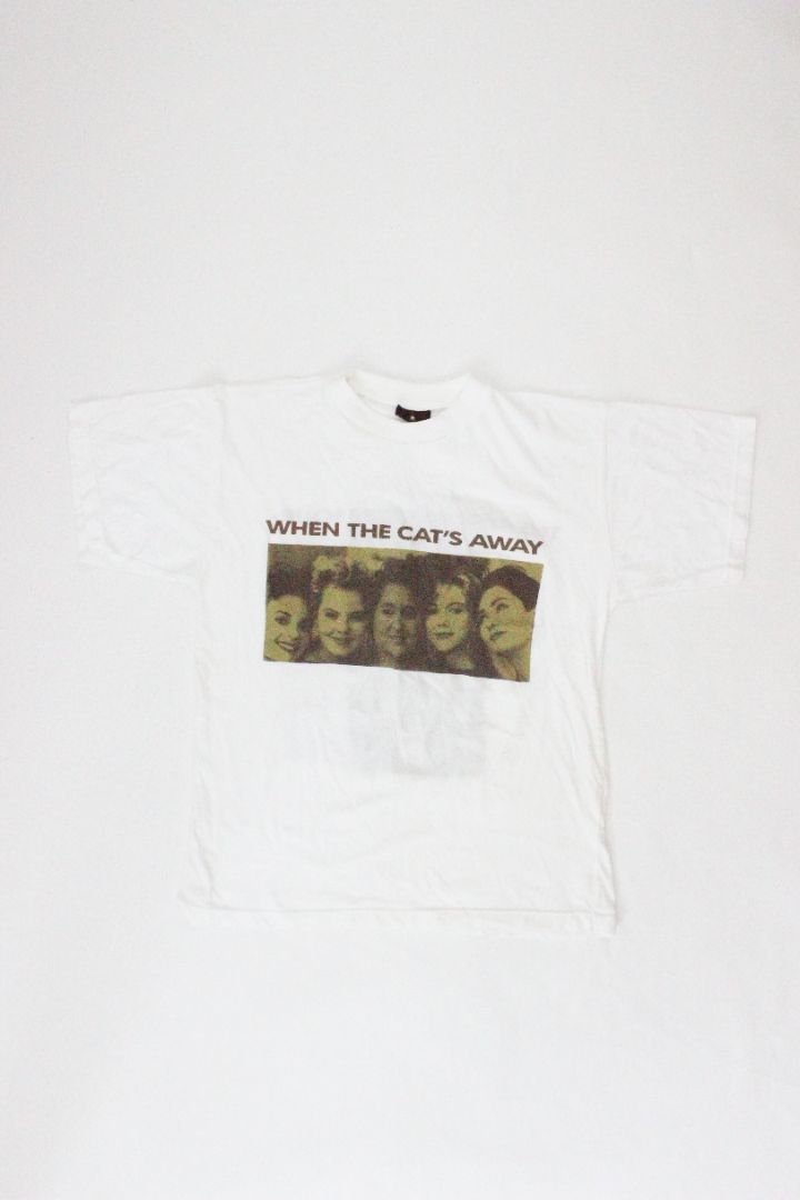 VINTAGE, WHEN THE CAT'S AWAY, TEE, M