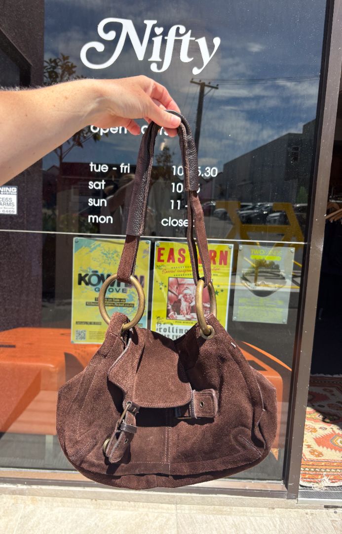 SUEDE HANDBAG