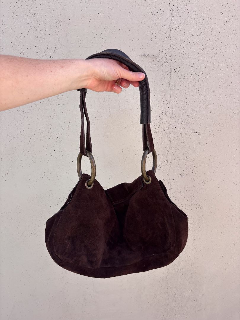 SUEDE HANDBAG