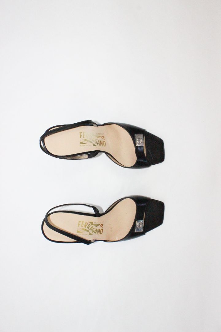 VINTAGE, FERRAGAMO, HEELS, 8
