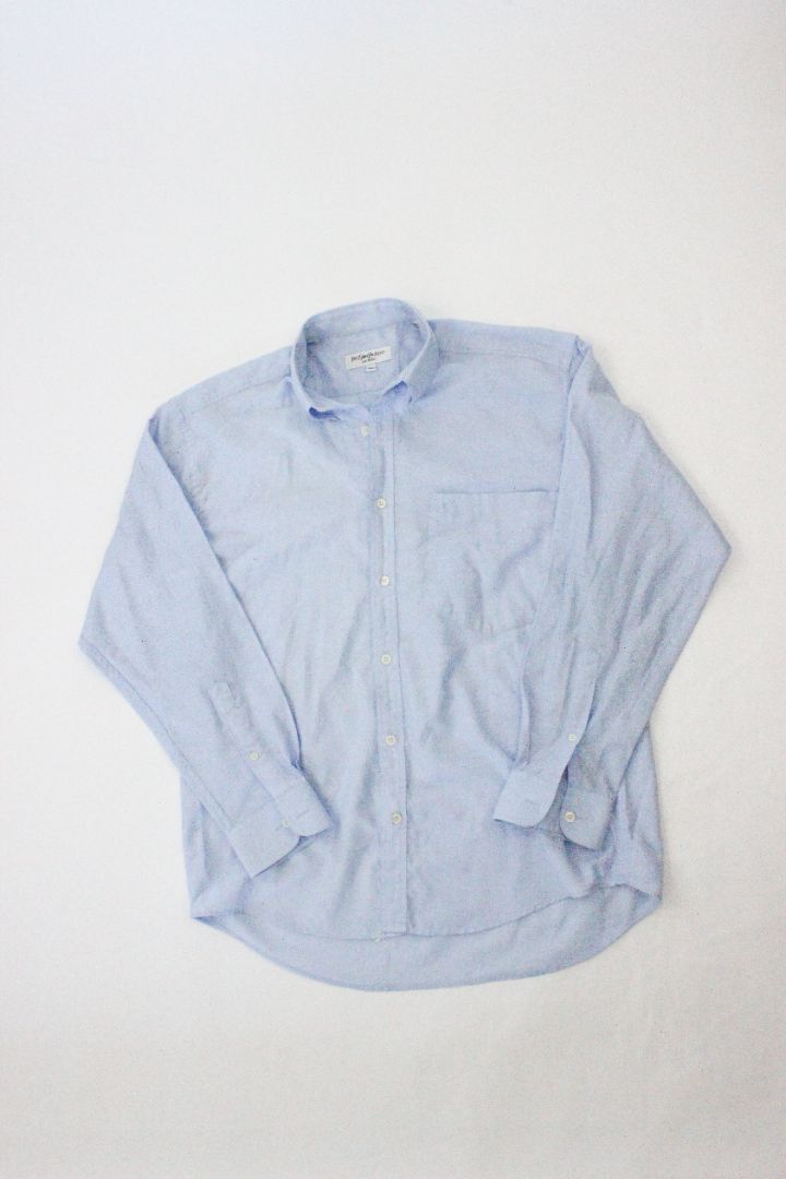 LS SHIRT, YVES SAINT LAURENT, BLUE, M, AS IS