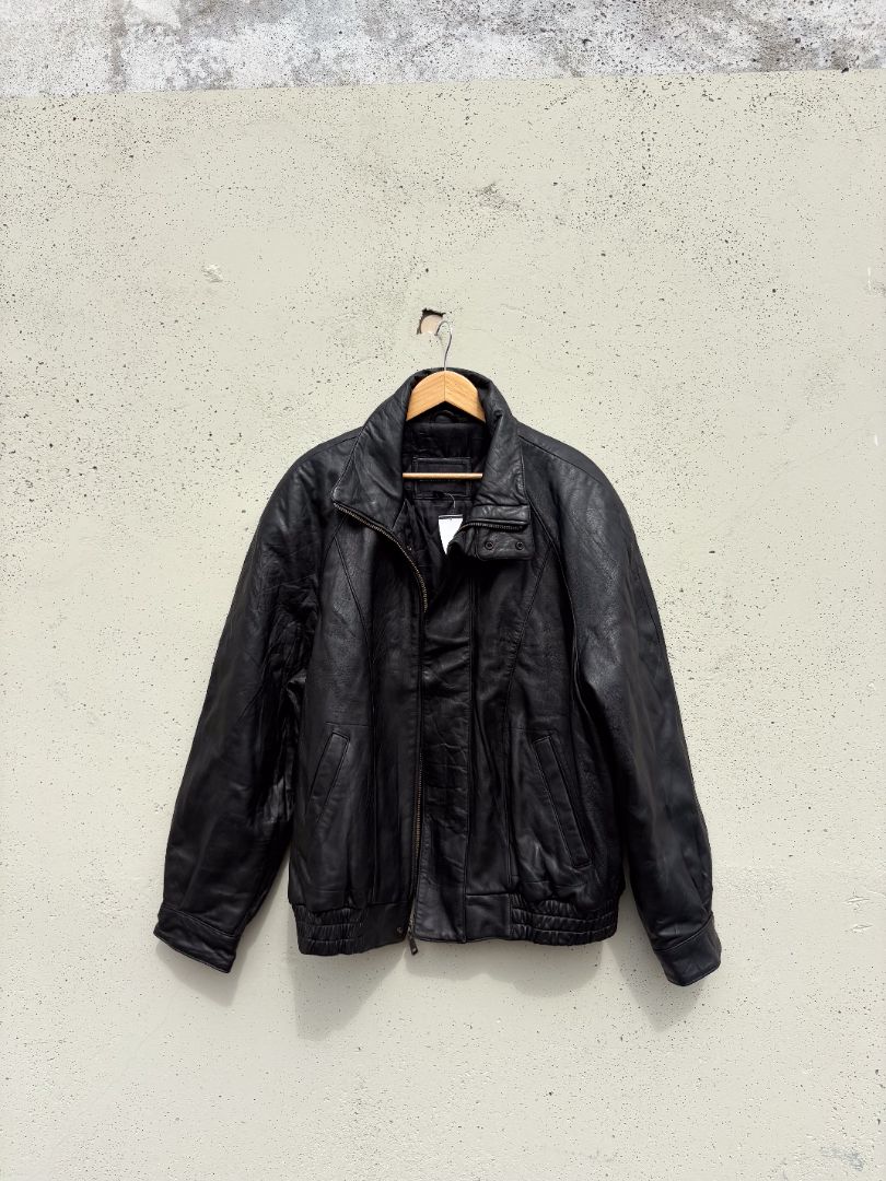 VINTAGE, LEATHER JACKET, L