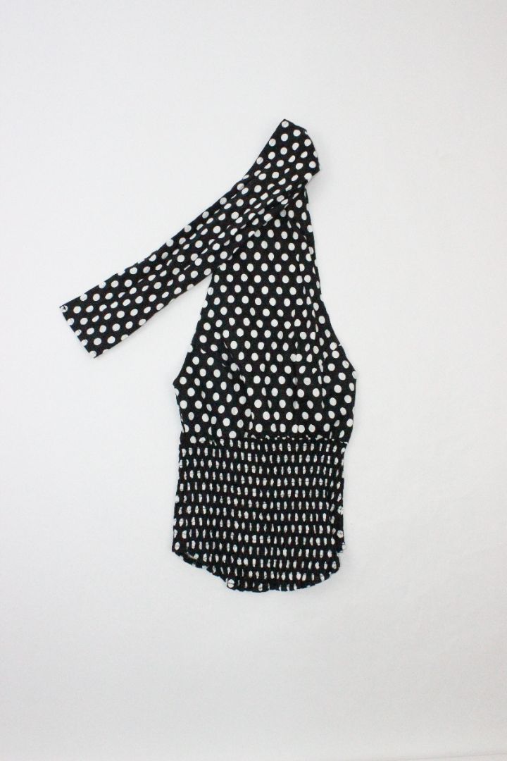 HALTER TOP, BLONDITA, BLACK/WHITE, XS