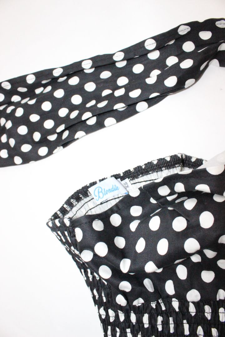 HALTER TOP, BLONDITA, BLACK/WHITE, XS