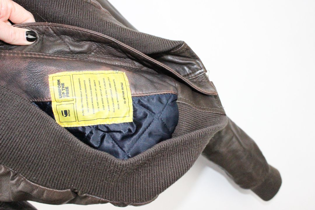 JACKET, G STAR, BROWN, S