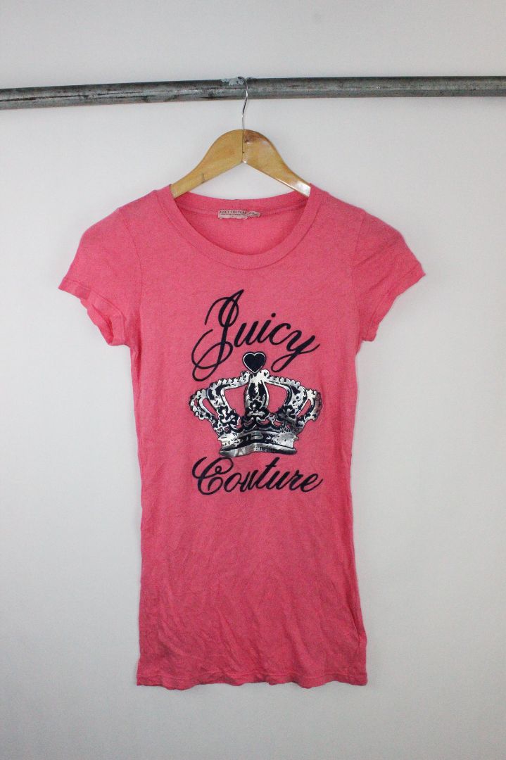 SS TEE, JUICY COUTURE, PINK, S