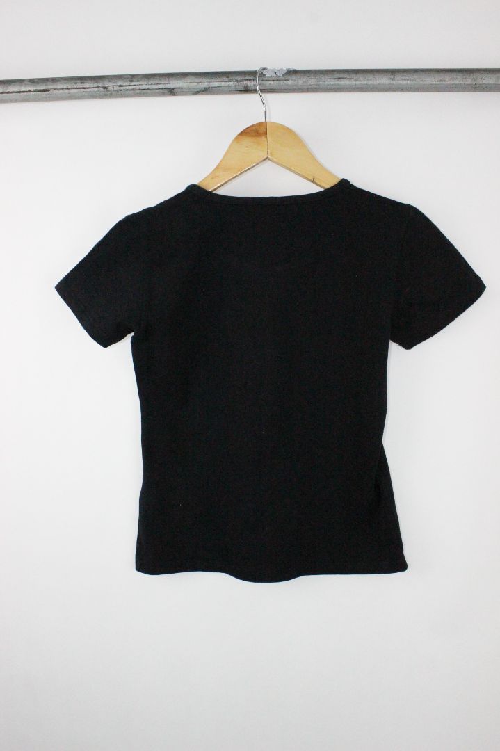 SS TEE, YVES SAINT LAURENT, BLACK, 10