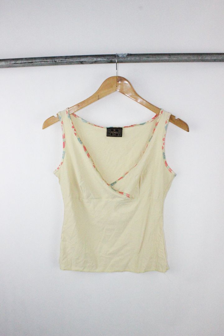 SINGLET, FENDI, YELLOW, 10