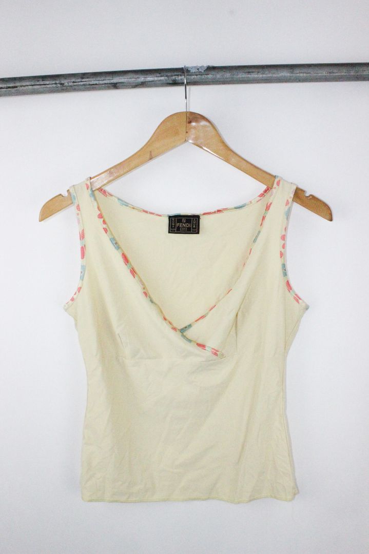 SINGLET, FENDI, YELLOW, 10