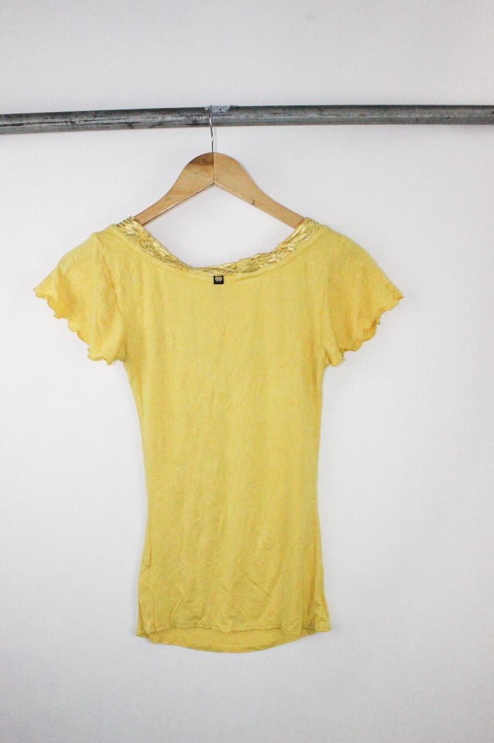 SS TEE, APPLE BOTTOM, YELLOW, M