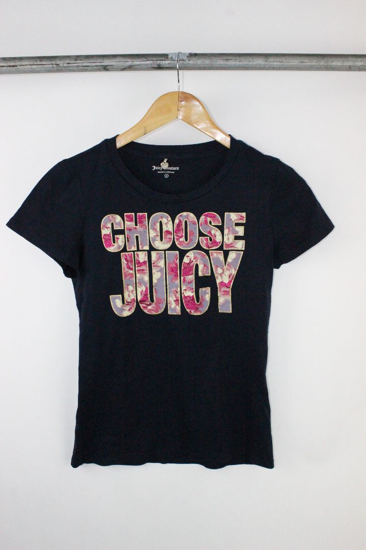 SS TEE, JUICY COUTURE, NAVY, S