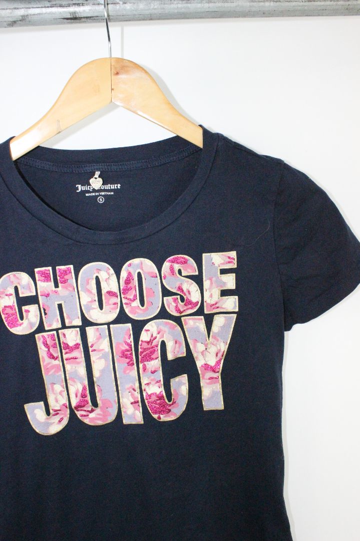 SS TEE, JUICY COUTURE, NAVY, S