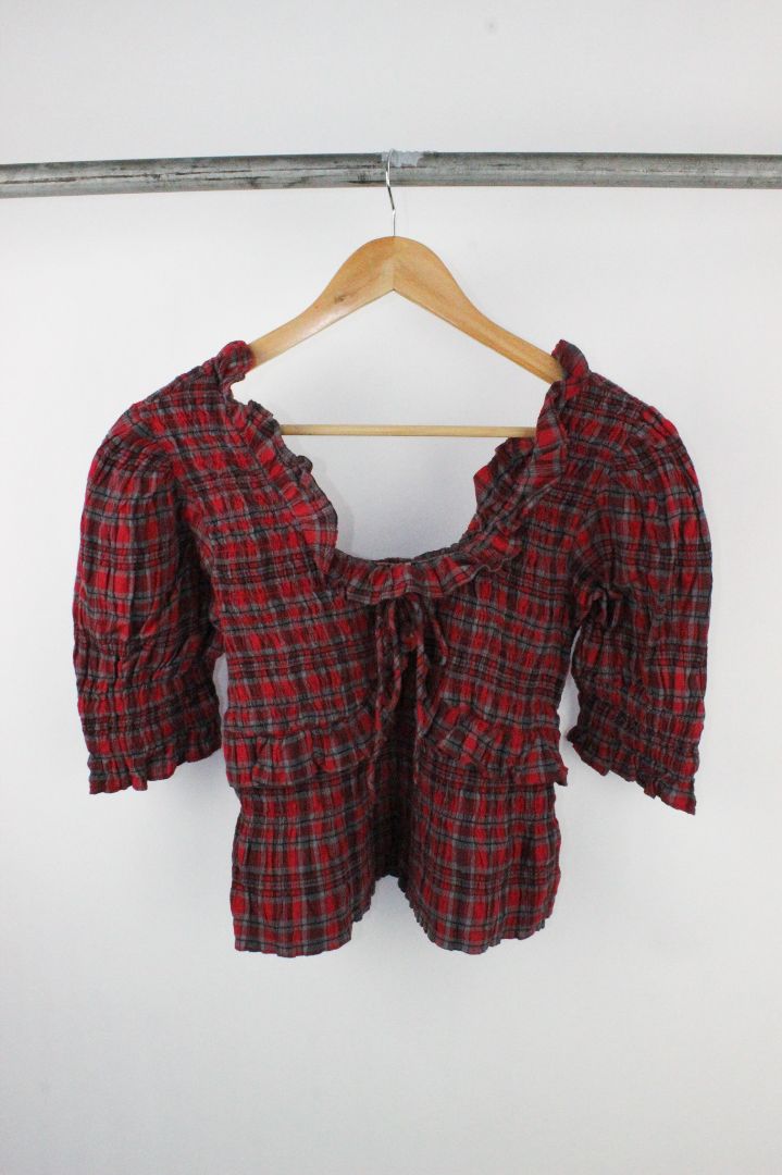 BLOUSE, DAMSON MADDER, 12