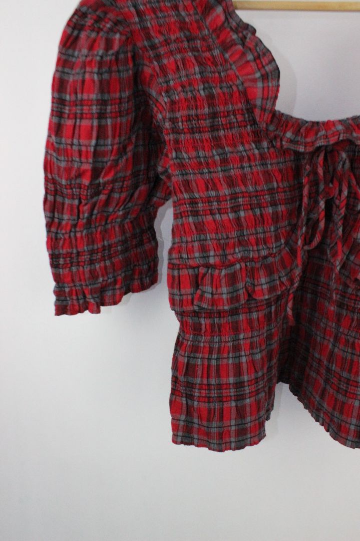 BLOUSE, DAMSON MADDER, 12