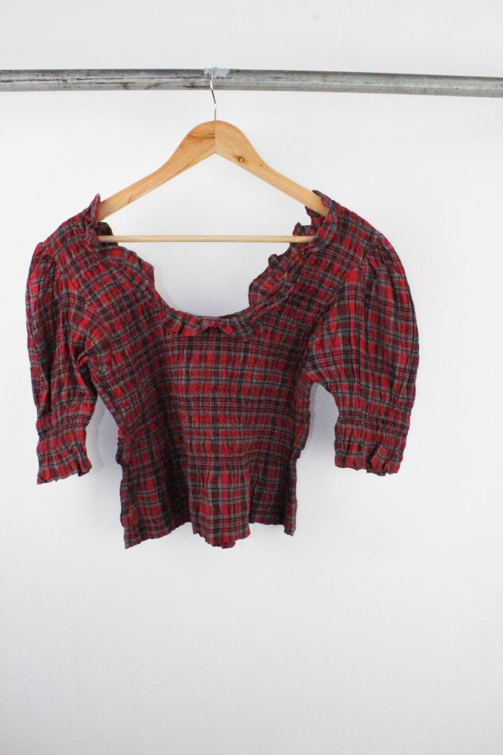 BLOUSE, DAMSON MADDER, 12