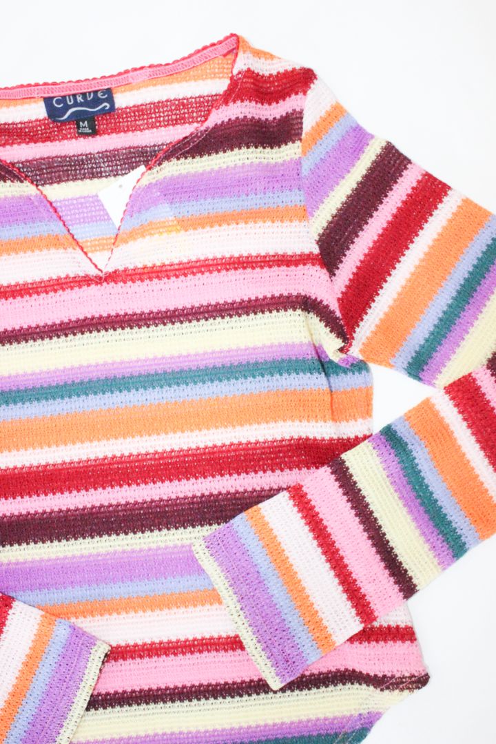 BLOUSE, CURVE, MULTI, M