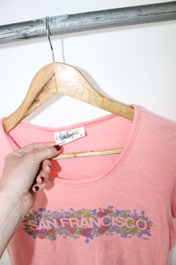 VINTAGE, SS TEE, HANES, M