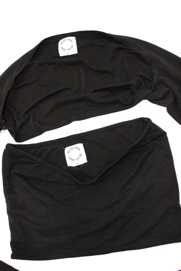 BLOUSE, WITH JEAN, S