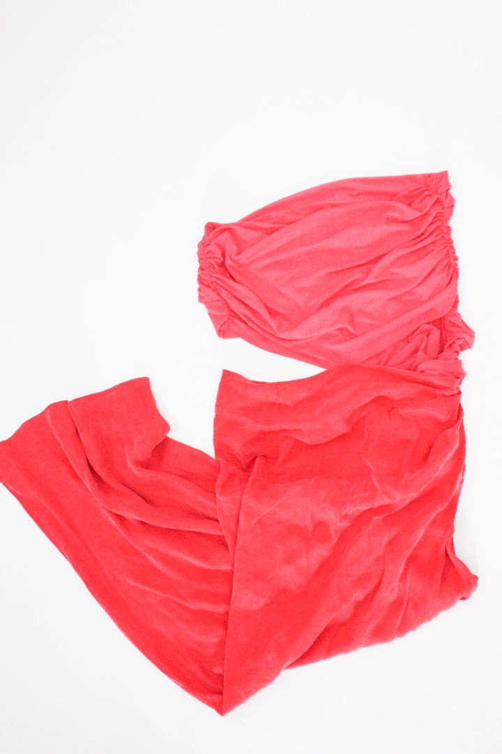 MAXI DRESS, BENNI, RED, 10