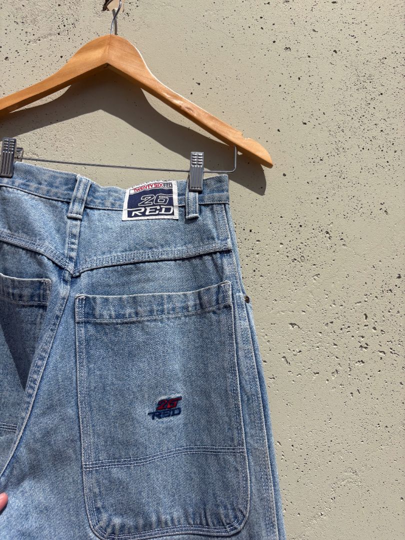 VINTAGE, JEANS, 26 RED, 8