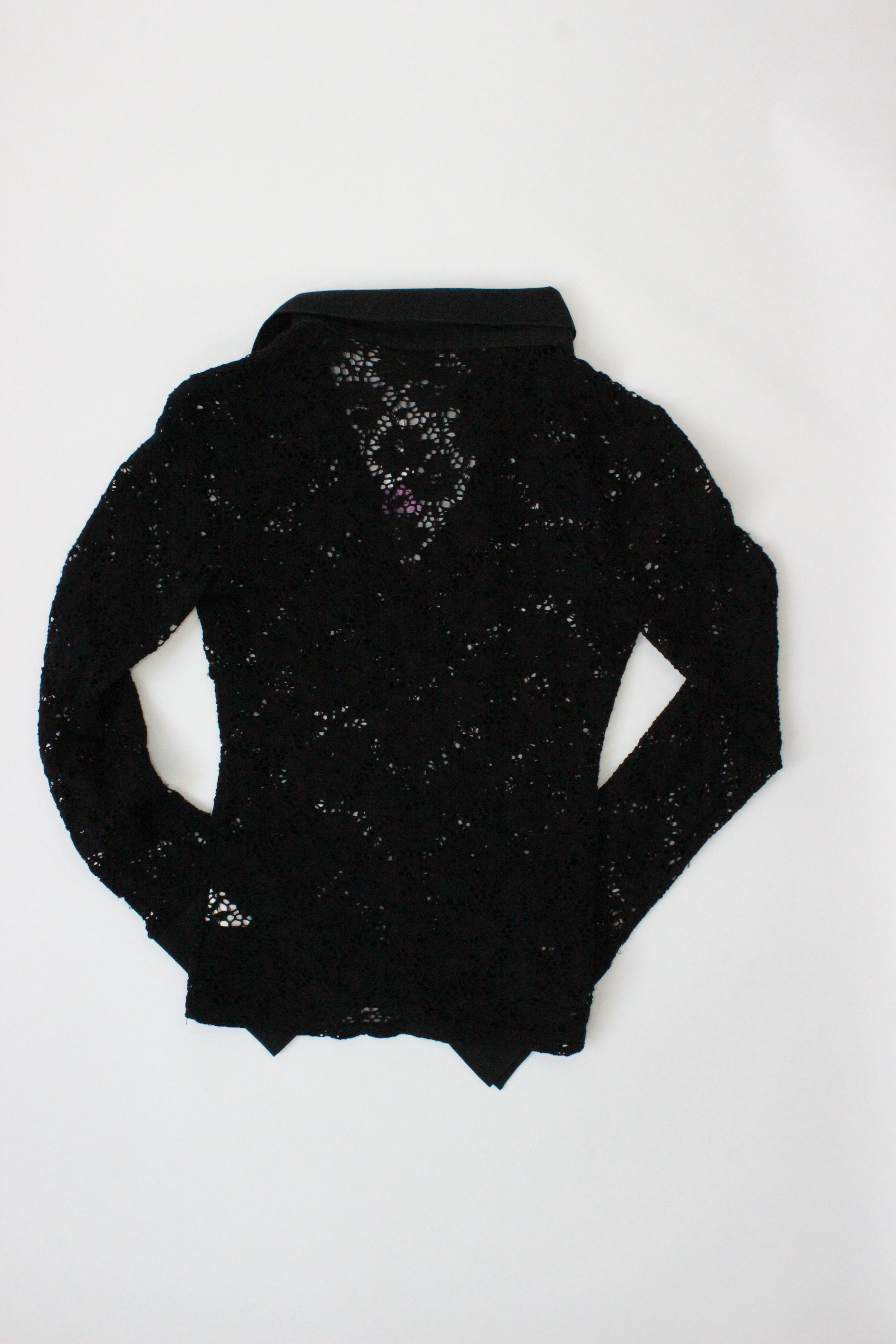 VINTAGE GLASSONS — Lace Blouse, 10