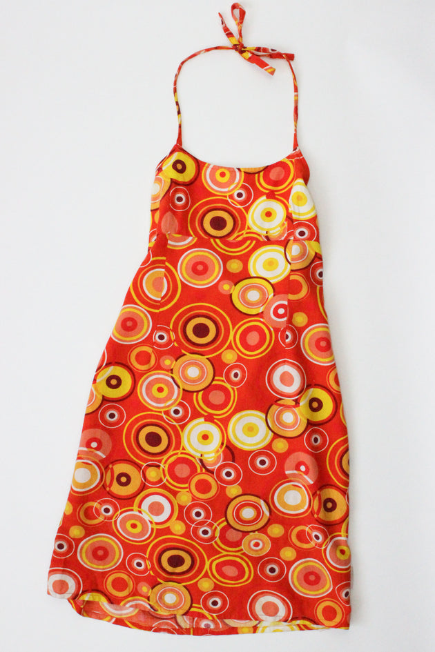 VINTAGE HANG TEN — Halter Dress, XS
