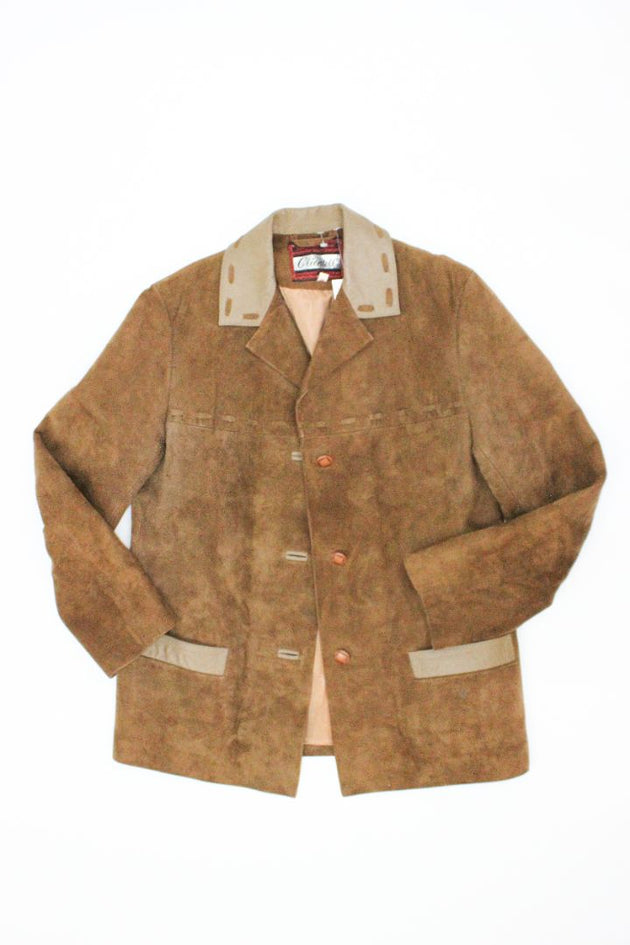VINTAGE — Leather Jacket, M