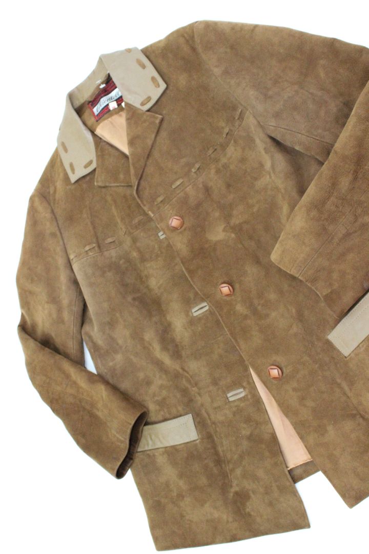 VINTAGE — Leather Jacket, M
