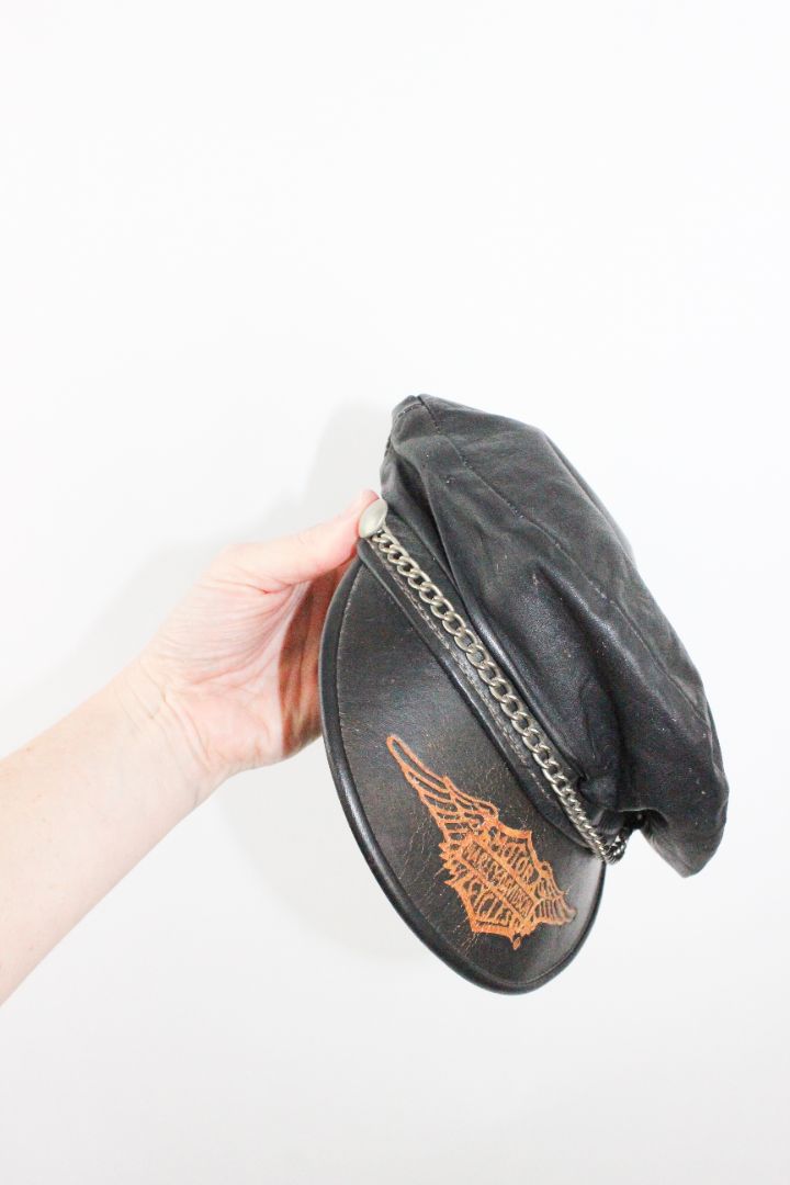 VINTAGE, HAT, HARLEY DAVIDSON