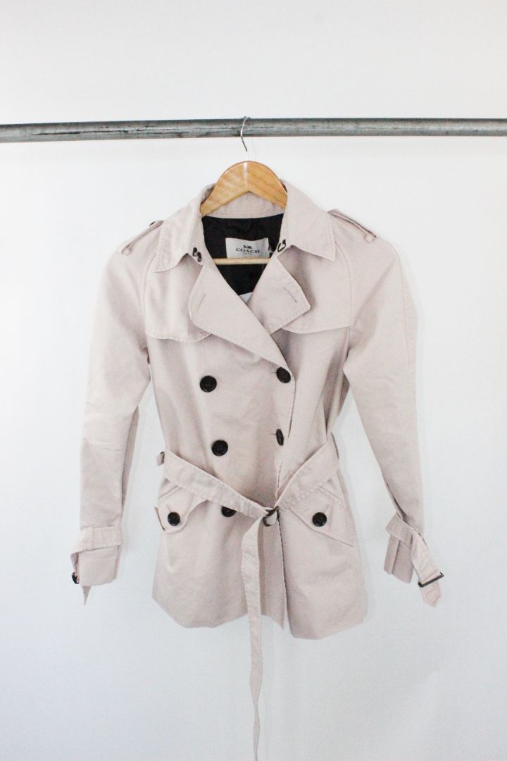 COAT, COACH, PINK, XS