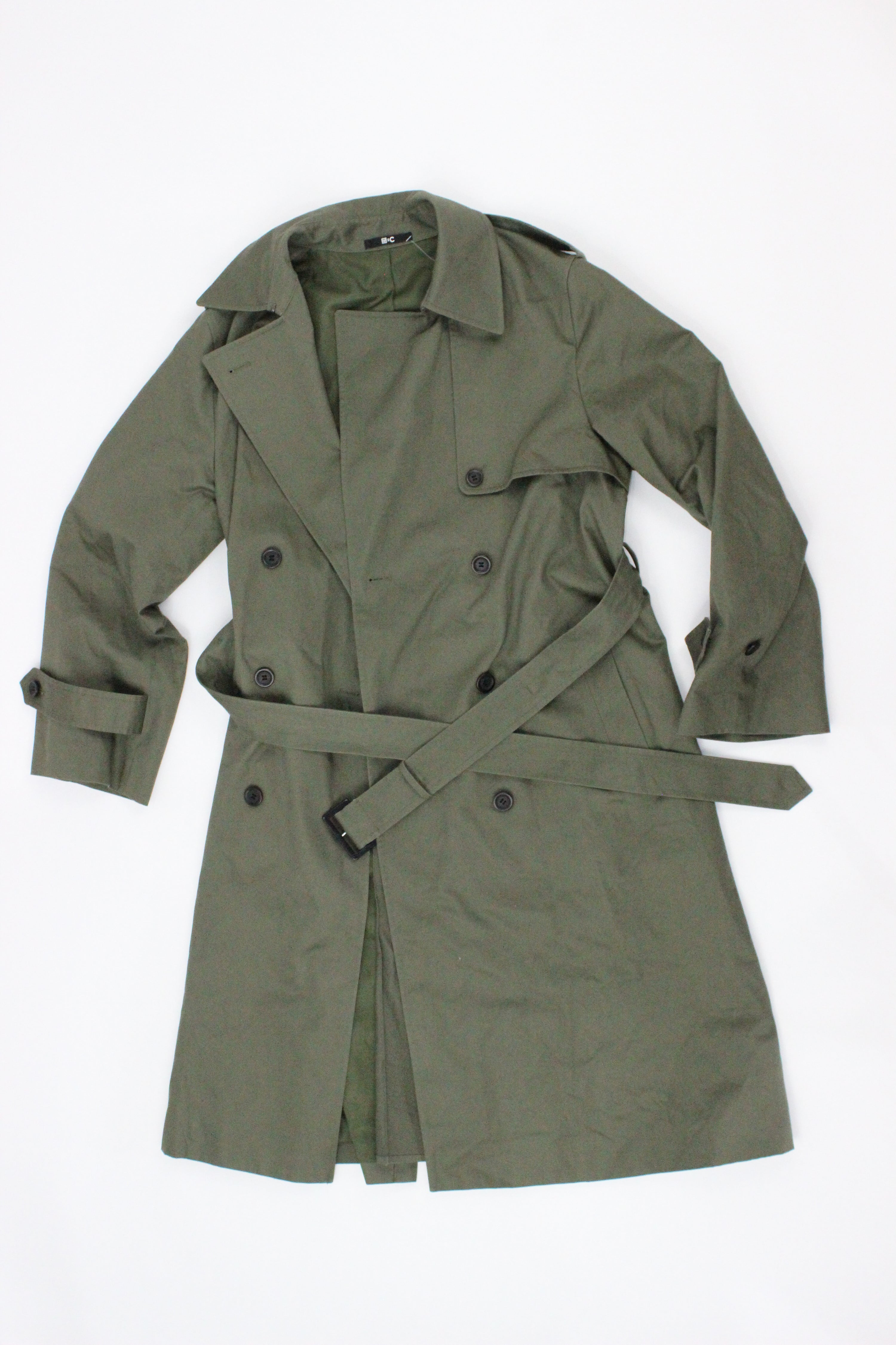 COAT, UNIQLO, GREEN, L