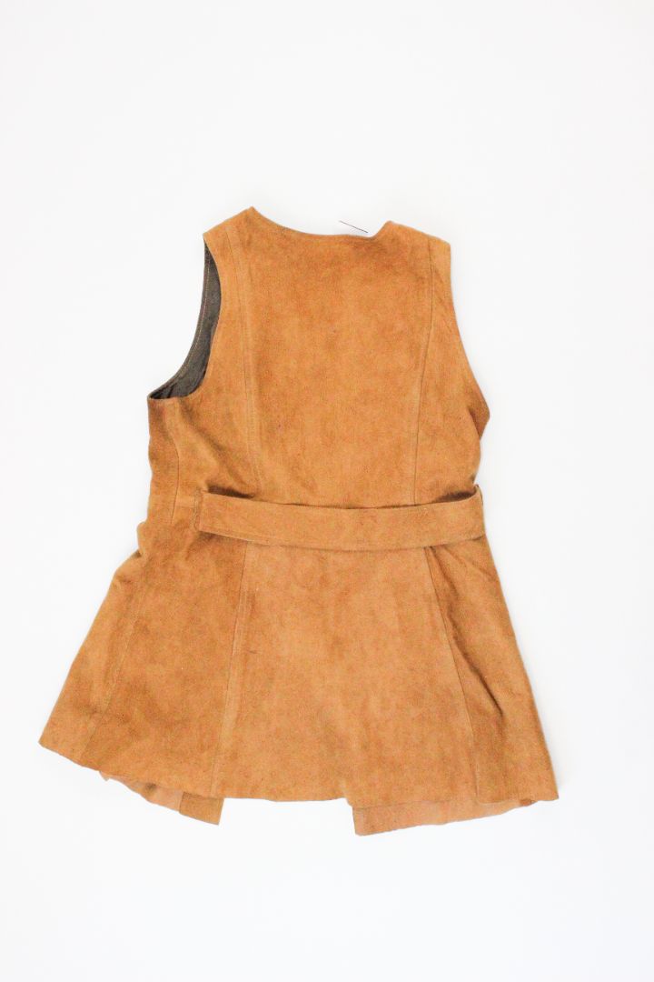 VINTAGE — Leather Vest, M