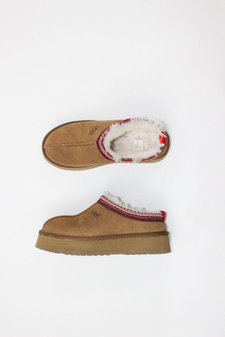 SHOES, UGG, BROWN/RED, 41