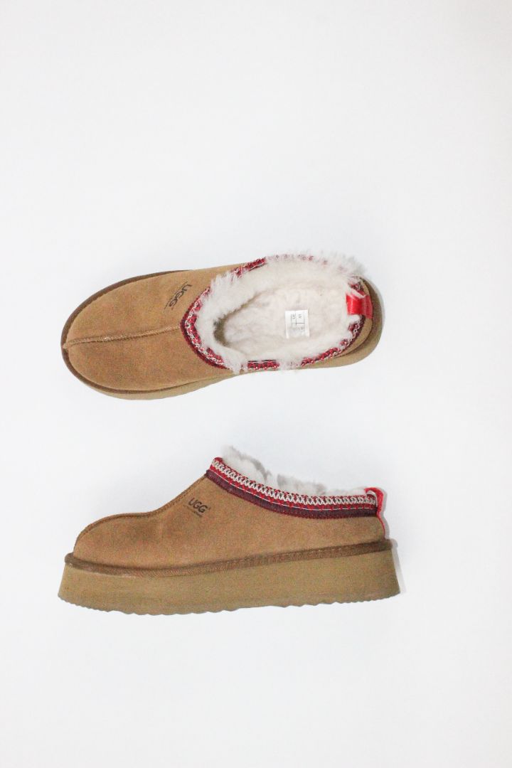 SHOES, UGG, BROWN/RED, 41
